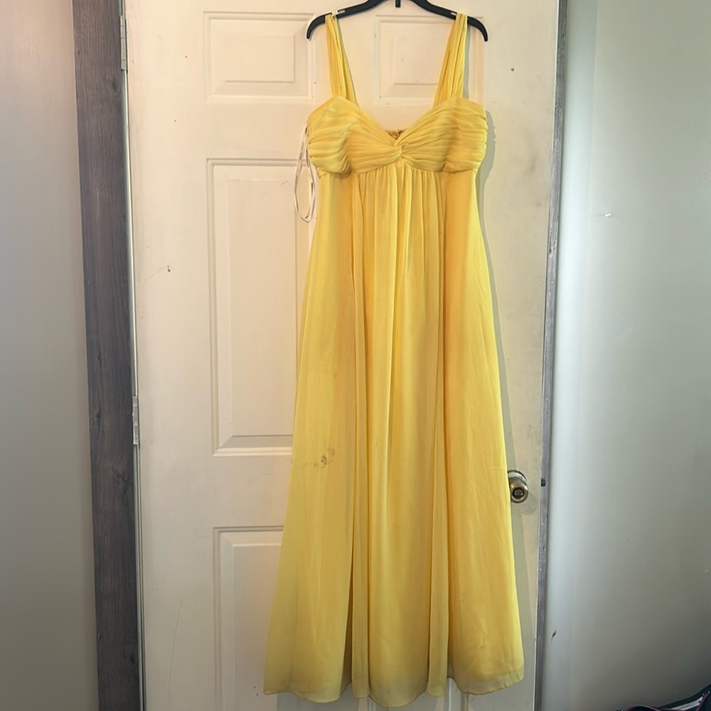 Floor length David’s Bridal formal dress